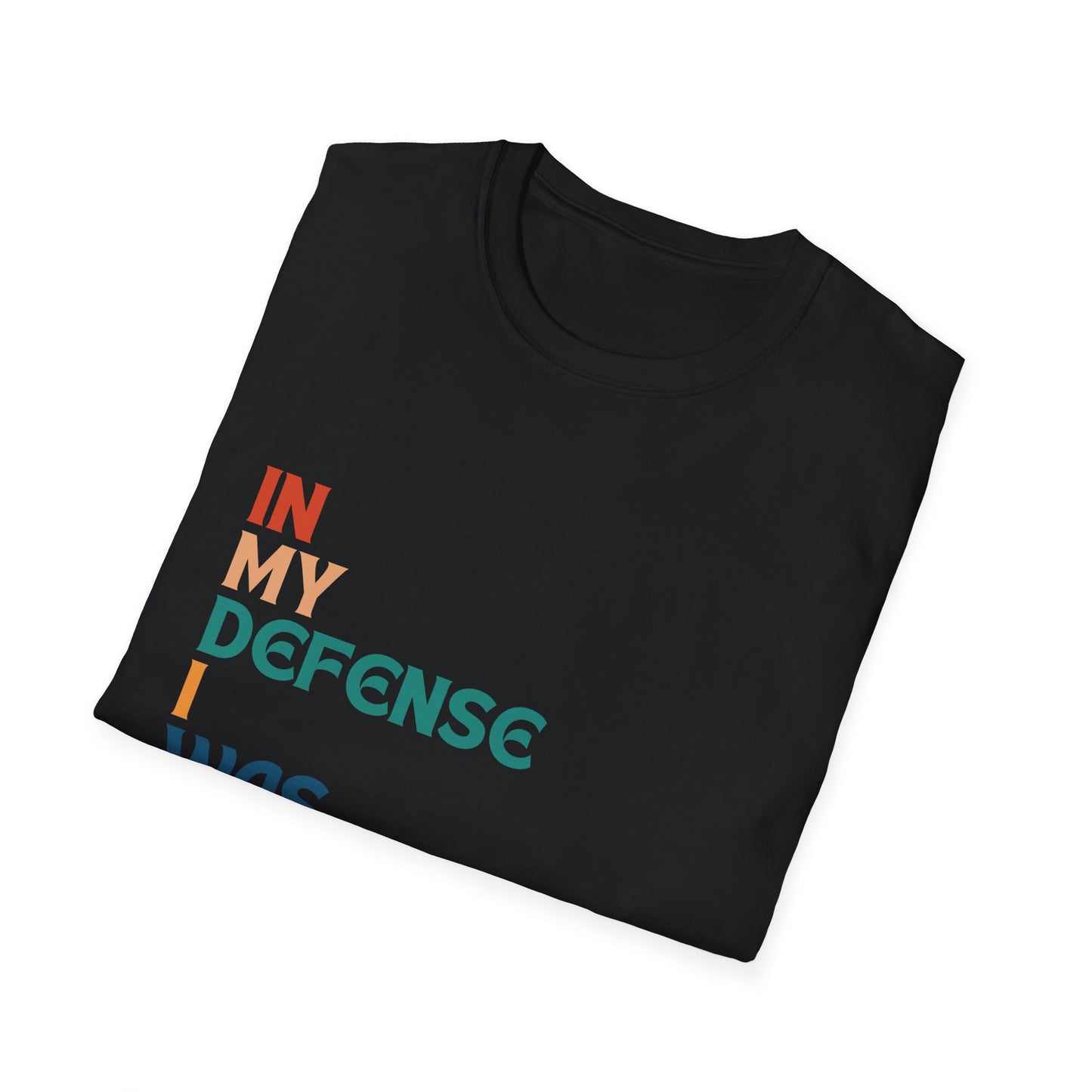 In My Defense I Was Left Supervised Retro Style Unisex T-Shirt, Funny Graphic Tee, Vintage Inspired Top, Novelty T-Shirt, Humorous T-Shirt
