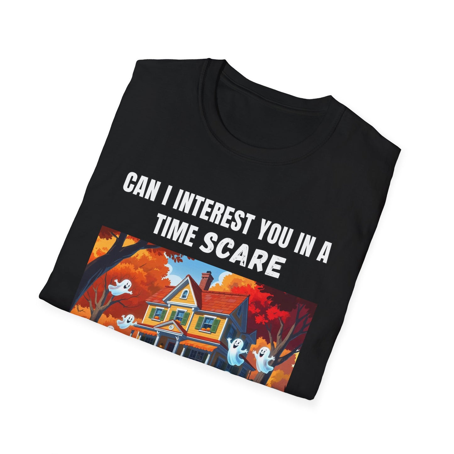 Ghosts Time Scare Funny Halloween T-Shirt