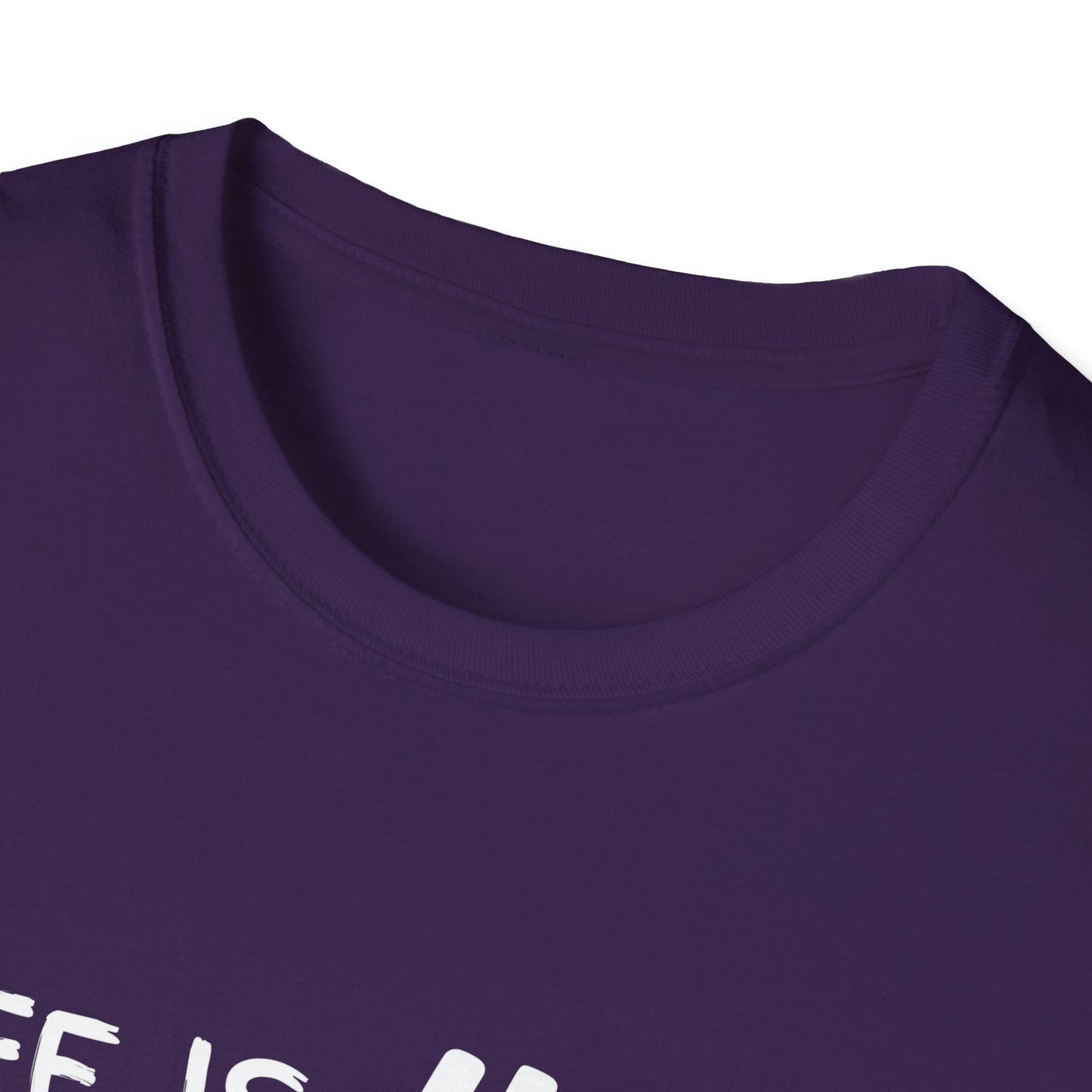 Life Is Hard Meditation Helps Unisex T-Shirt, Yoga Tee, Mindfulness Shirt, Stress Relief Top, Zen Clothing, Relaxation Apparel, Yogi Tee