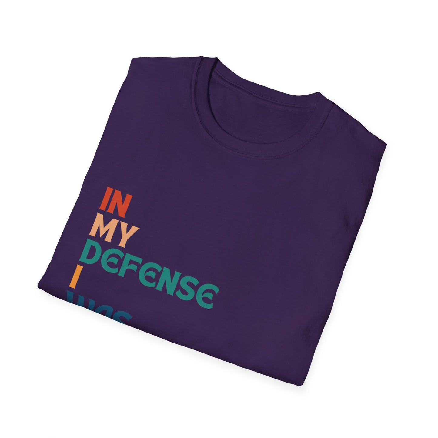 In My Defense I Was Left Supervised Retro Style Unisex T-Shirt, Funny Graphic Tee, Vintage Inspired Top, Novelty T-Shirt, Humorous T-Shirt