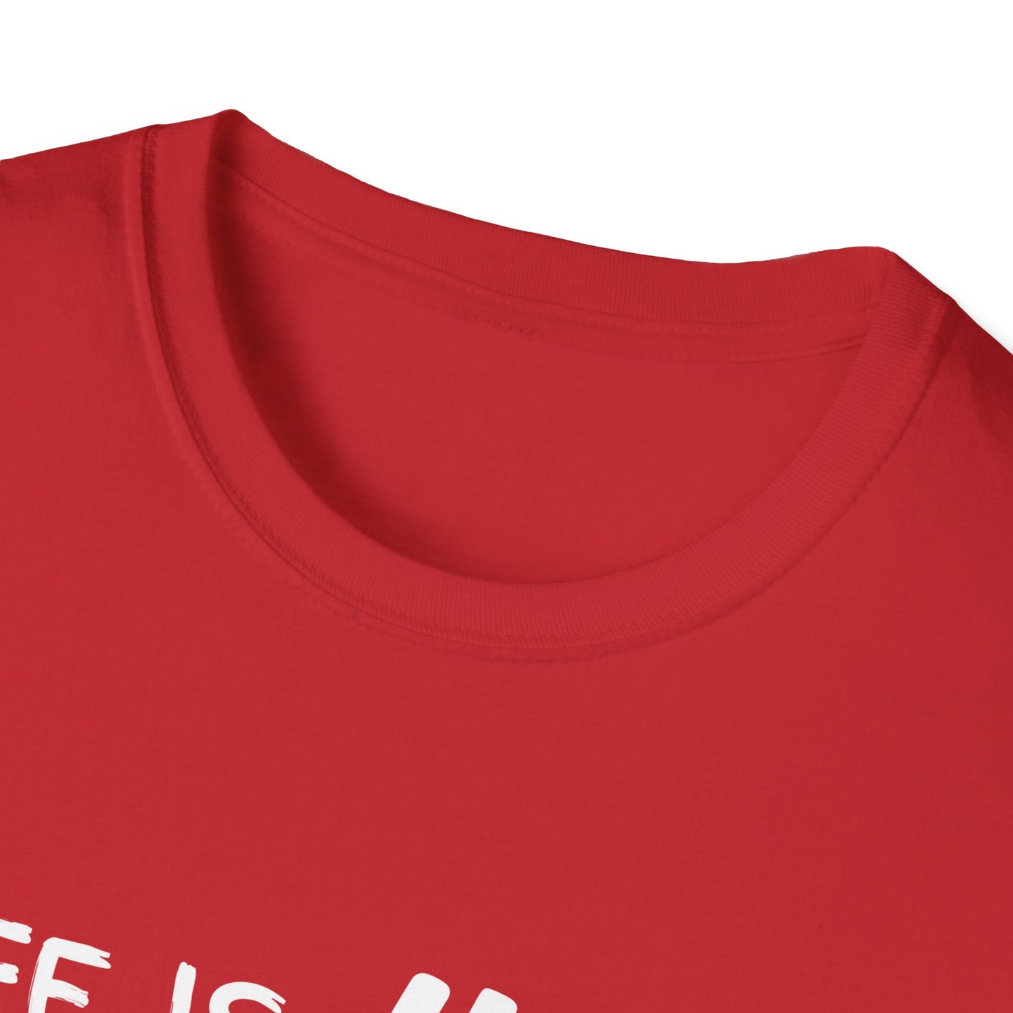 Life Is Hard Meditation Helps Unisex T-Shirt, Yoga Tee, Mindfulness Shirt, Stress Relief Top, Zen Clothing, Relaxation Apparel, Yogi Tee