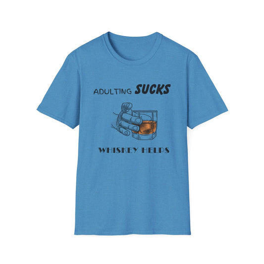 Adulting Sucks Whiskey Helps T-Shirt