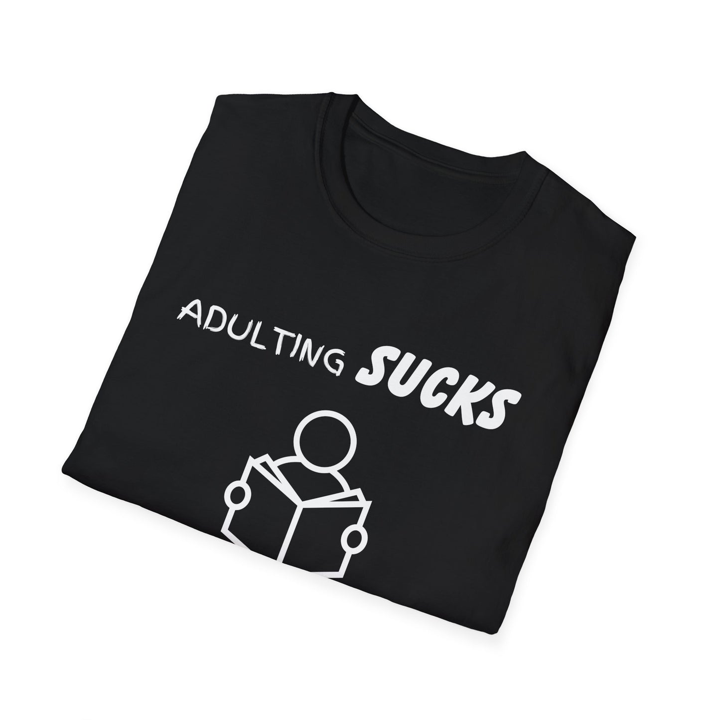 Adulting Sucks Reading Helps Shirt, Adult Humor T-Shirt, Sarcastic Gift, Hilarious Tee for Adults, Comedic Shirt for Stress Relief, Reading