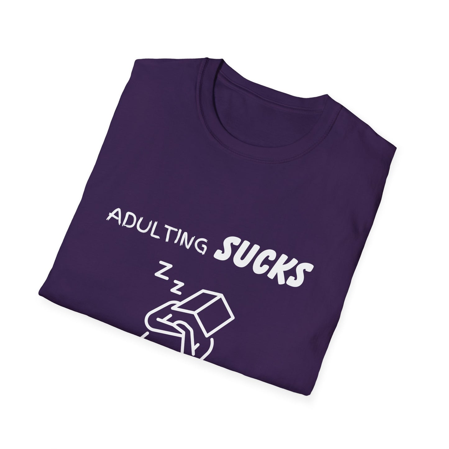 Adulting Sucks Napping Helps Shirt, Adult Humor T-Shirt, Sarcastic Gift, Hilarious Tee for Adults, Comedic Shirt for Stress Relief, Napping