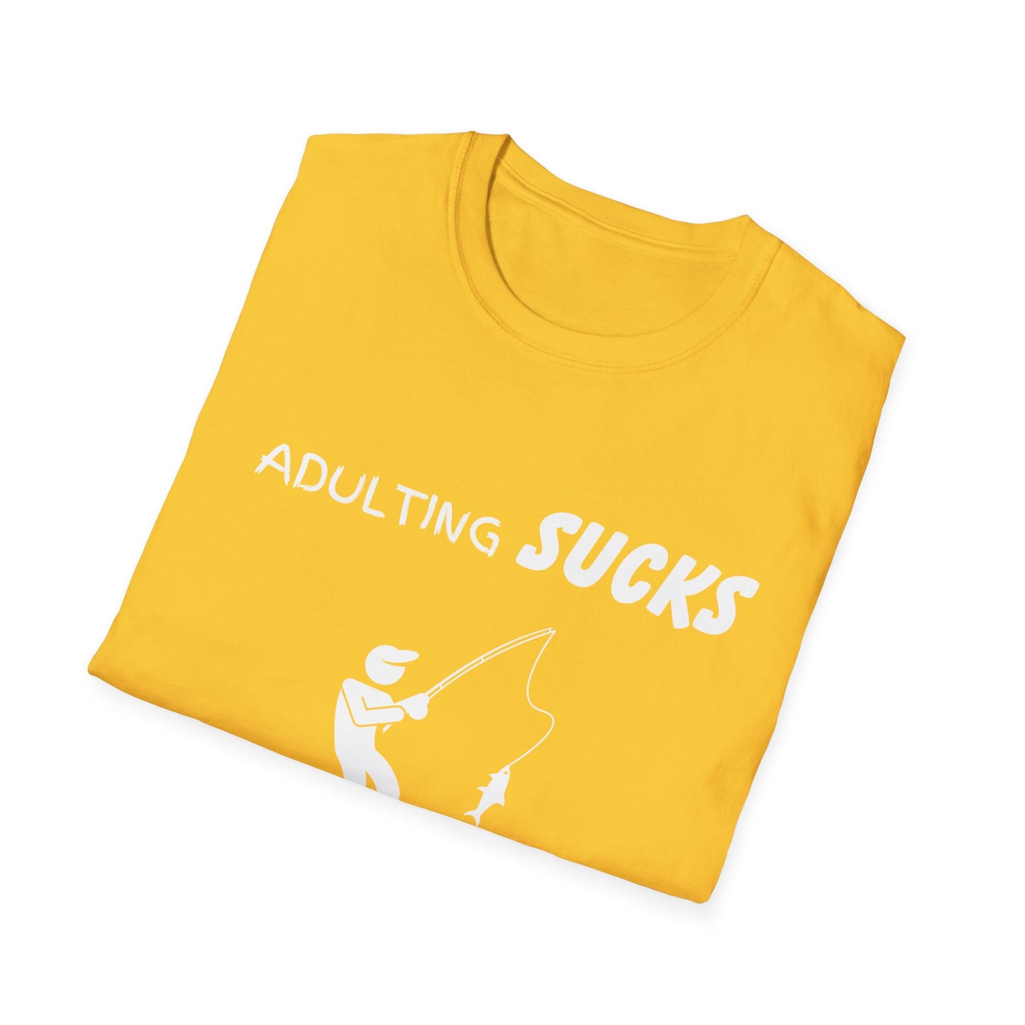 Adulting Sucks Fishing Helps T-Shirt