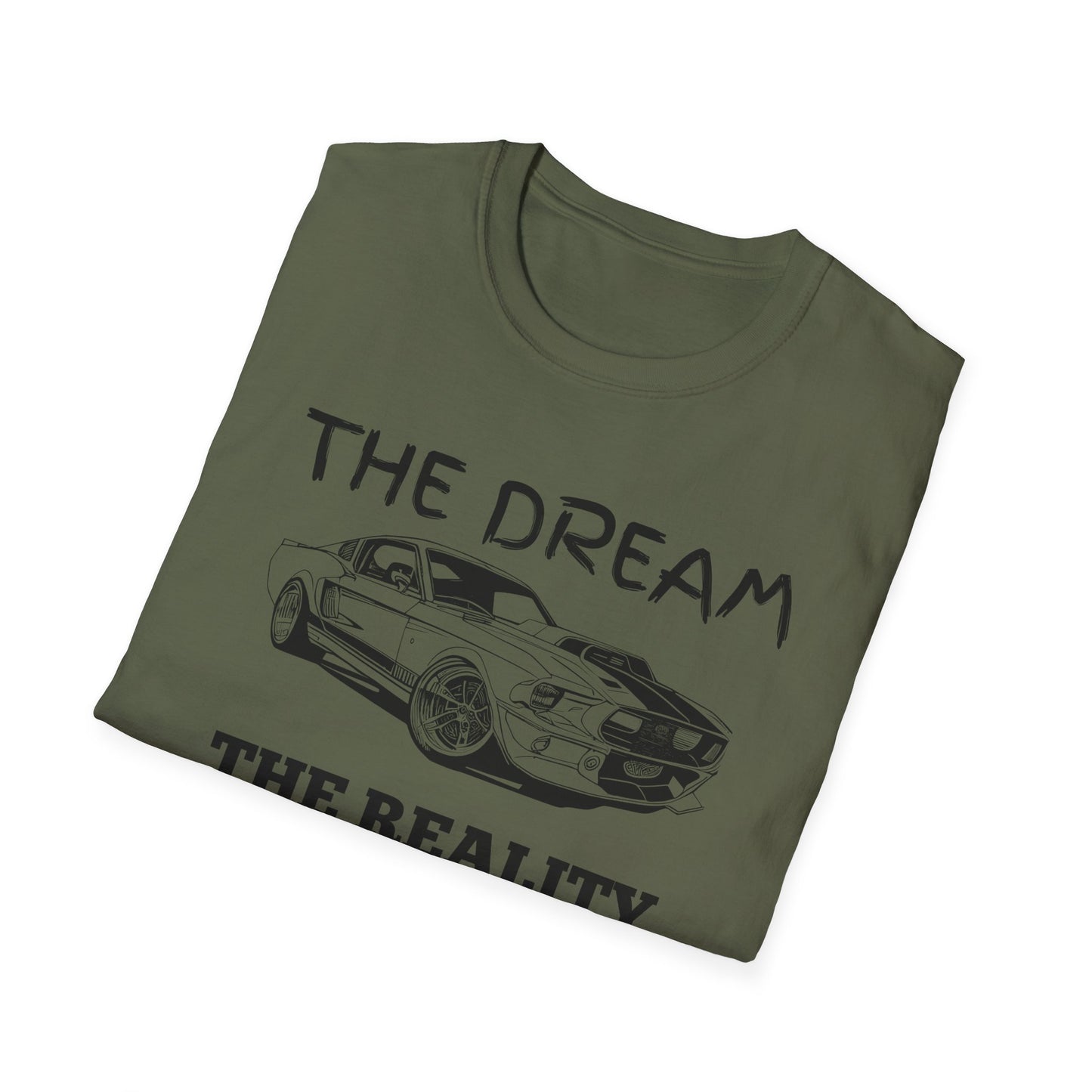 Sports Car Shirt, Dream vs Reality Tee, Unisex Graphic Tshirt, Lightweight Tee for Men and Women, Gift For Men, Cart Enthusiast Shirt