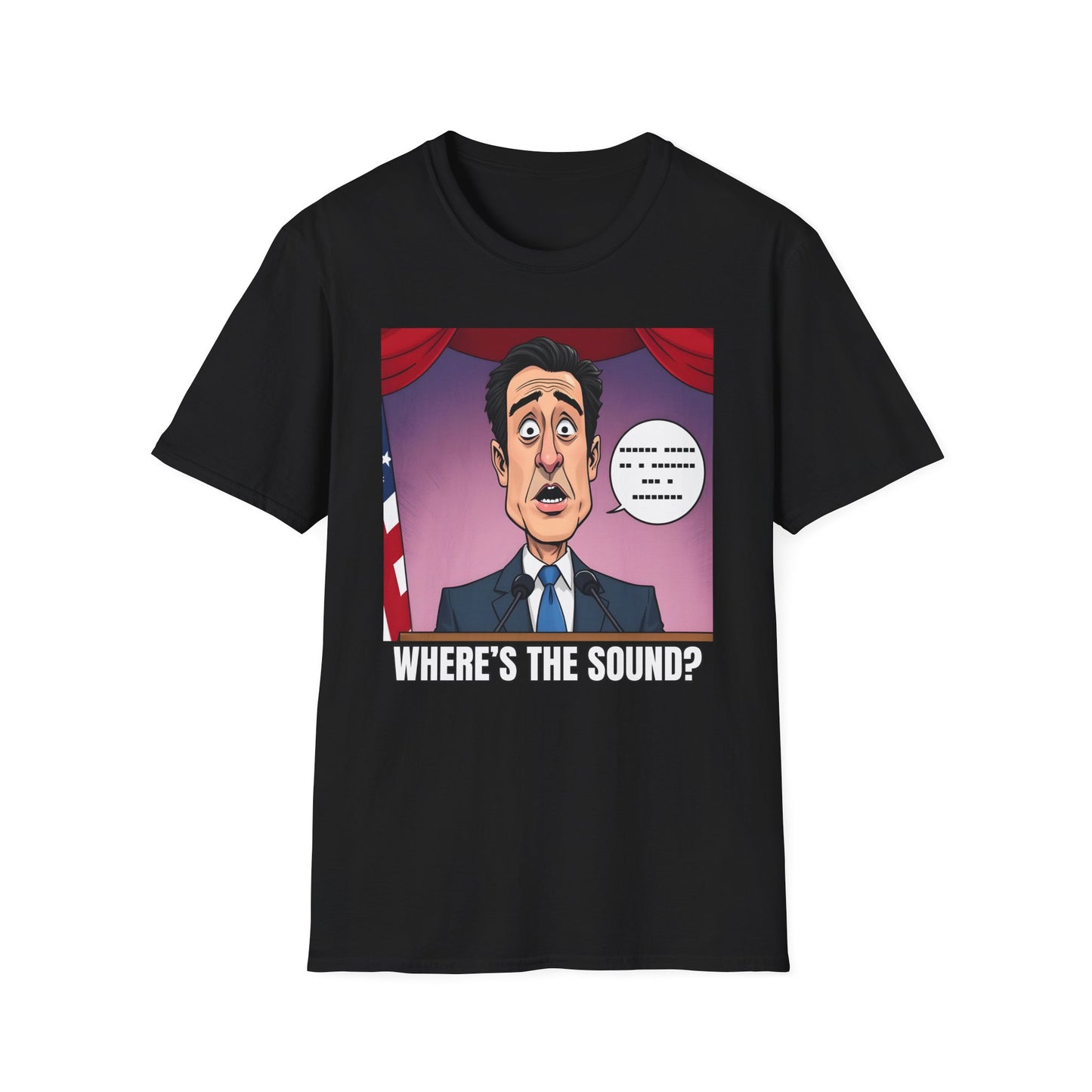 Political Shirt Newsom Started A Speech Without Sound T-Shirt