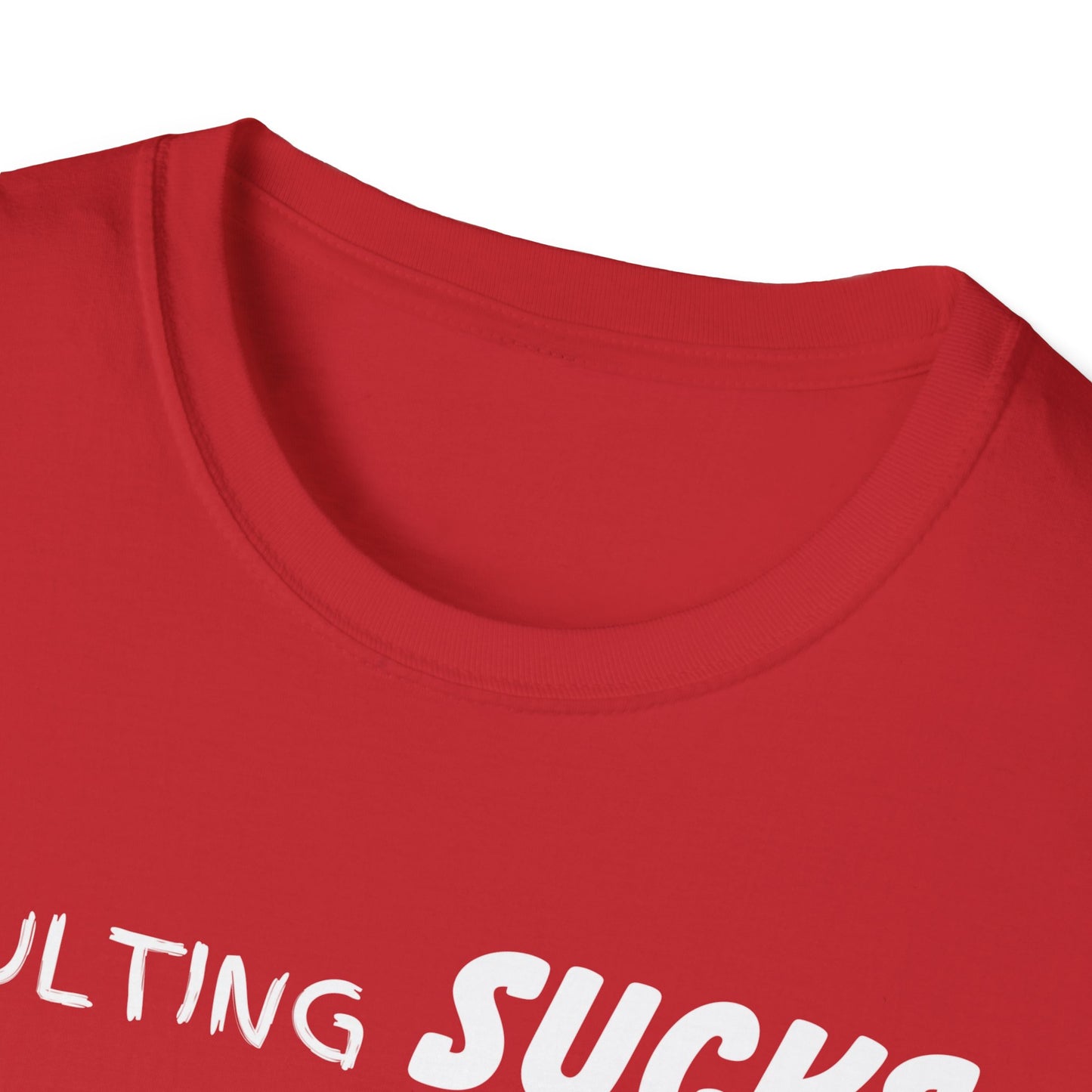 Adulting Sucks Napping Helps Unisex Softstyle T-Shirt - Funny Adulthood Responsibility Tee, Gift for Nappers, Relaxation Shirt, Sarcastic