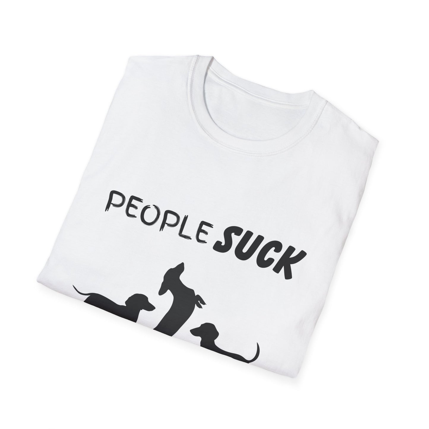 People Suck Dachshunds Help Unisex T-Shirt, Sarcastic Dog Lover Tee, Humorous Animal Graphic Top, Dog Rescue Shirt, Pet Owner Gift, Wiener