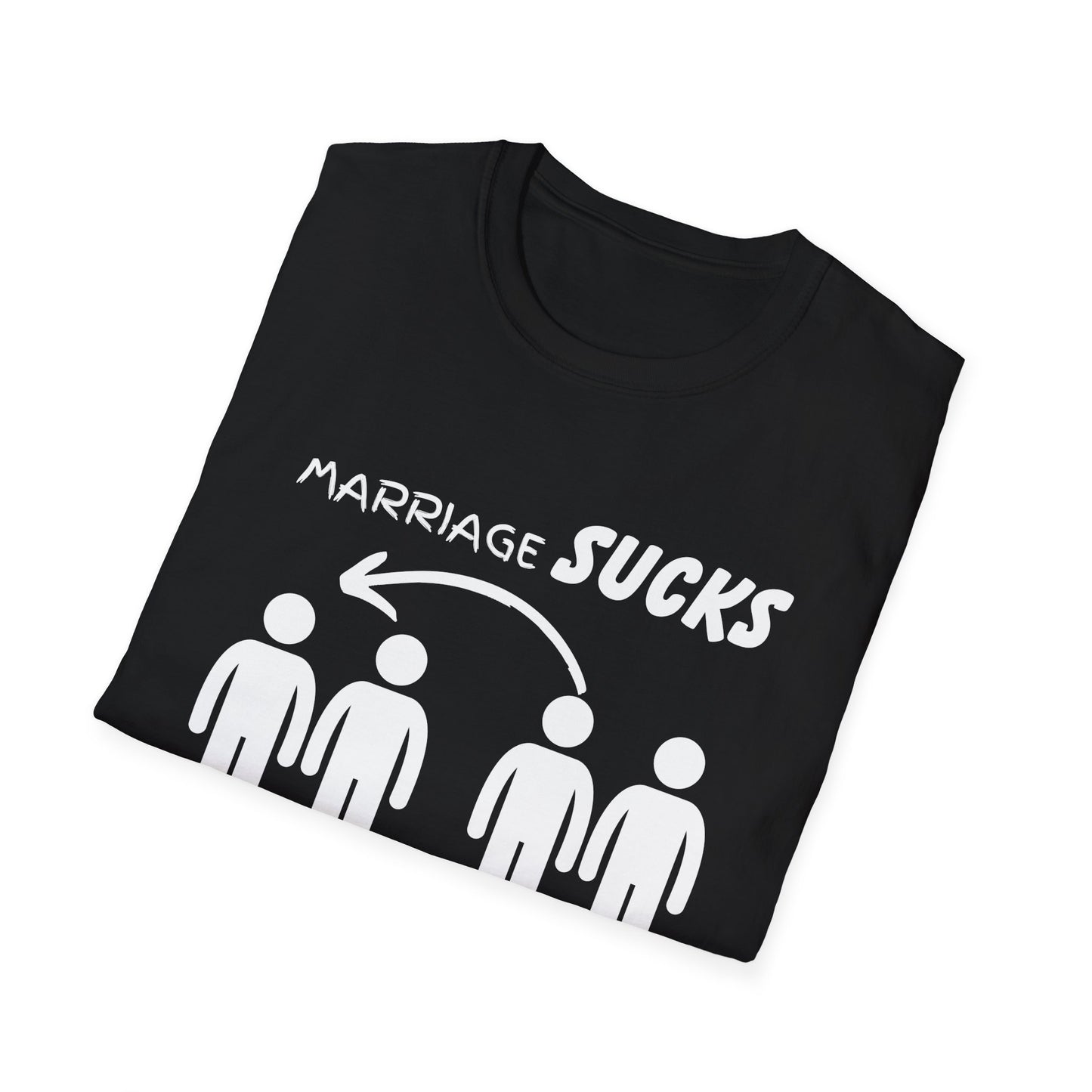 Marriage Sucks Swapping Helps Shirt, Adult Humor T-Shirt, Sarcastic Gift, Hilarious Tee for Adults, LGBT, LGBTQIA+, Gay Shirt, Funny Tee