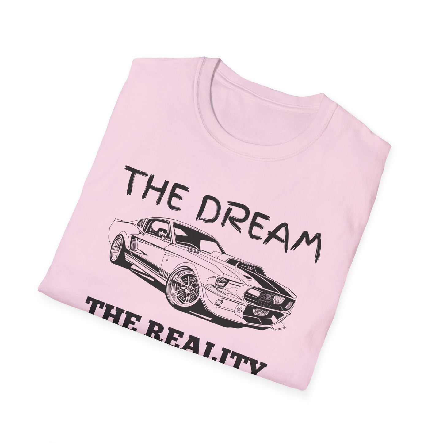Sports Car Shirt, Dream vs Reality Tee, Unisex Graphic Tshirt, Lightweight Tee for Men and Women, Gift For Men, Cart Enthusiast Shirt