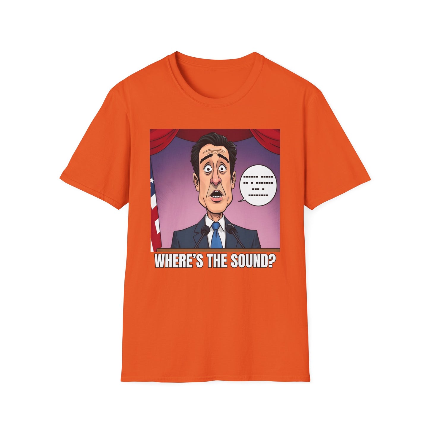 Political Shirt Newsom Started A Speech Without Sound T-Shirt
