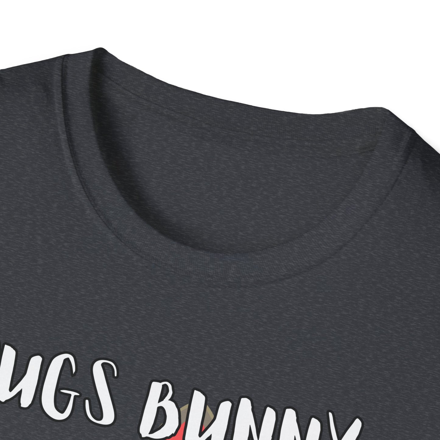 Pugs Bunny Unisex Tee, Funny Cartoon Dog Lover Shirt, Cute Pug Graphic Top, Animal Pet Gift, Softstyle T-Shirt, Looney Tunes Parody, Gift