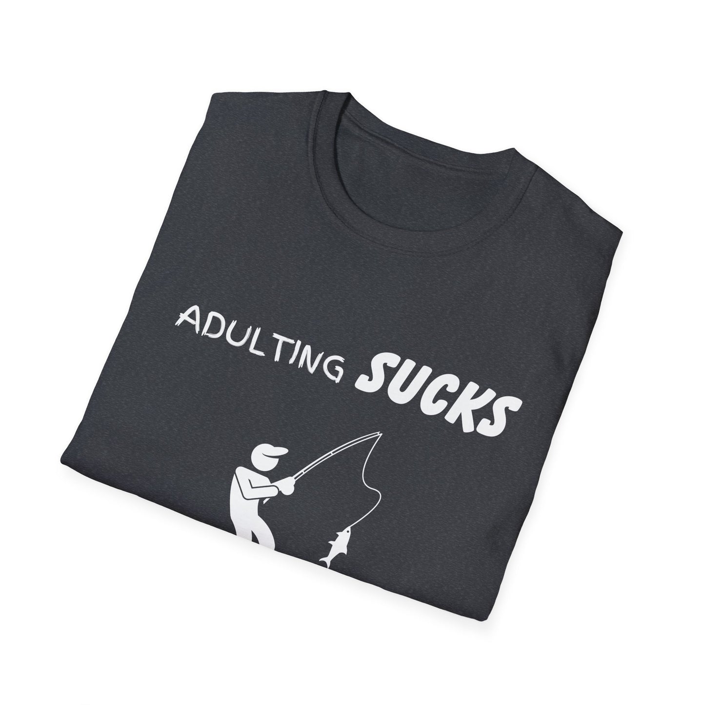 Adulting Sucks Fishing Helps T-Shirt