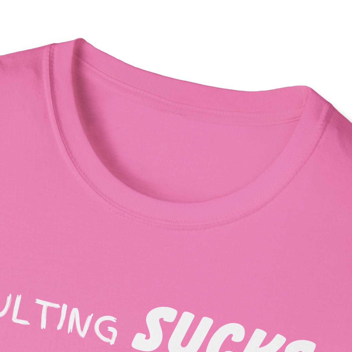Adulting Sucks Napping Helps Unisex Softstyle T-Shirt - Funny Adulthood Responsibility Tee, Gift for Nappers, Relaxation Shirt, Sarcastic
