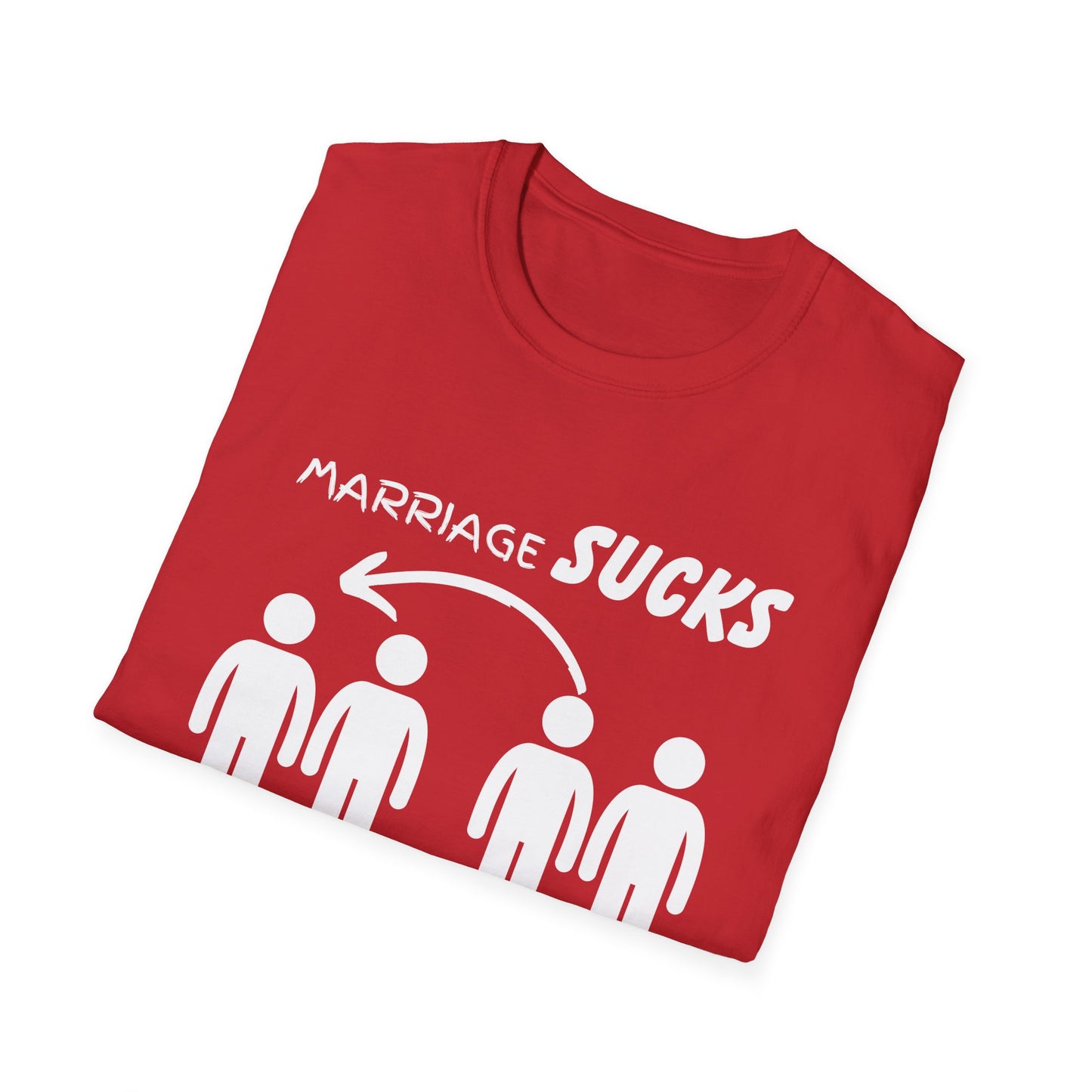 Marriage Sucks Swapping Helps Shirt, Adult Humor T-Shirt, Sarcastic Gift, Hilarious Tee for Adults, LGBT, LGBTQIA+, Gay Shirt, Funny Tee