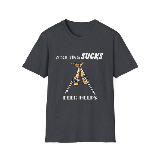 Adulting Sucks Beer Helps T-Shirt