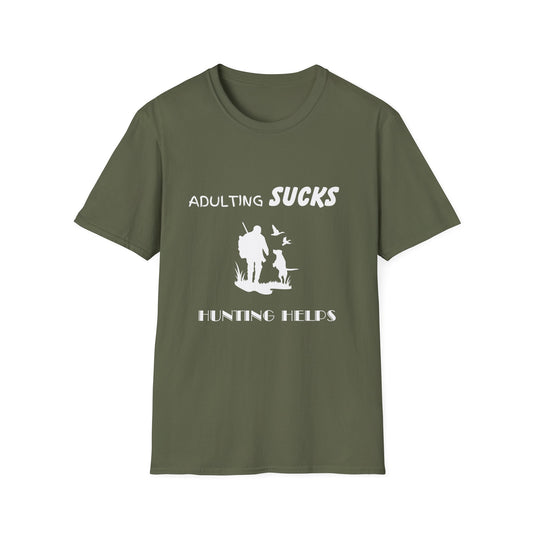Adulting Sucks Hunting Helps T-Shirt