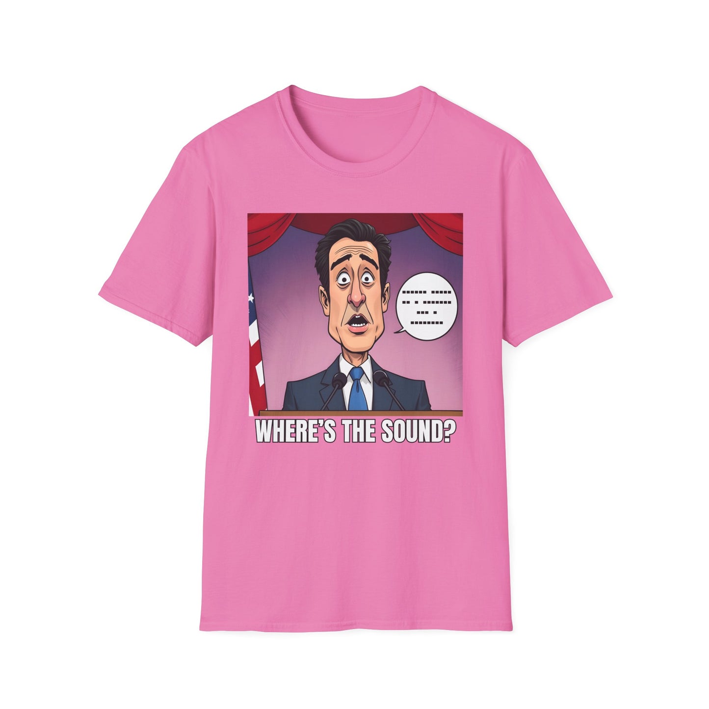 Political Shirt Newsom Started A Speech Without Sound T-Shirt