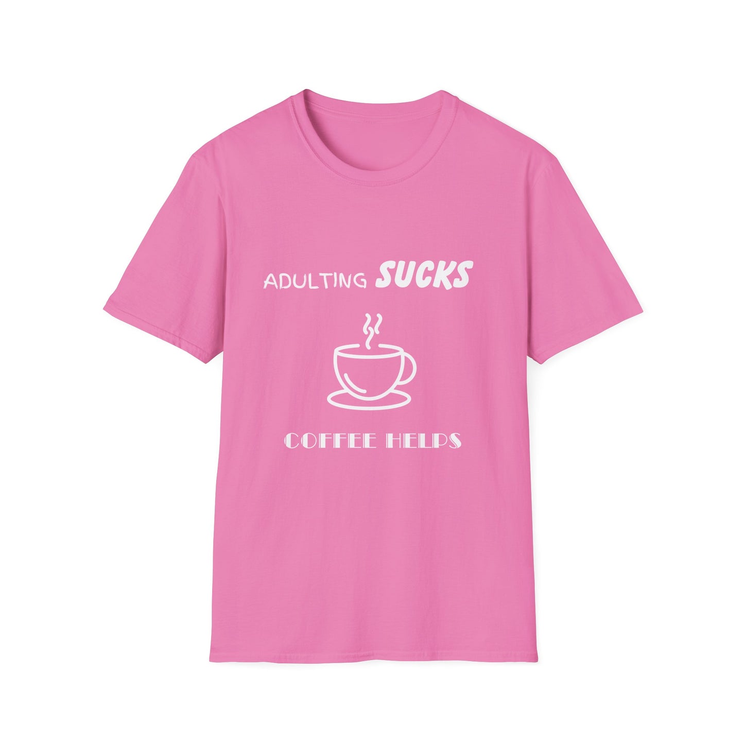 Adulting Sucks Coffee Helps Shirt, Funny Adult Humor T-Shirt, Sarcastic Gift, Hilarious Tee for Adults, Comedic Shirt for Stress Relief