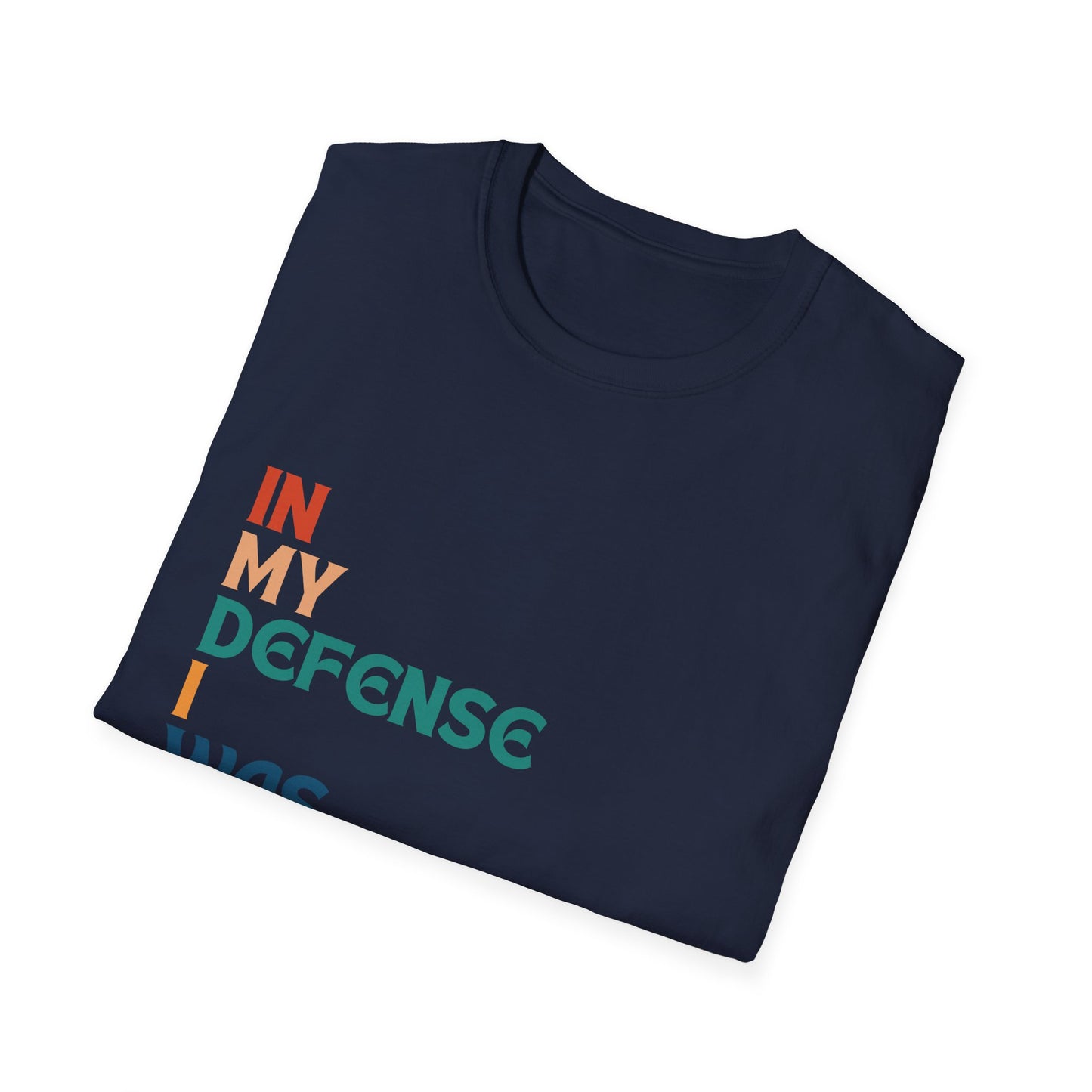 In My Defense I Was Left Supervised Retro Style Unisex T-Shirt, Funny Graphic Tee, Vintage Inspired Top, Novelty T-Shirt, Humorous T-Shirt