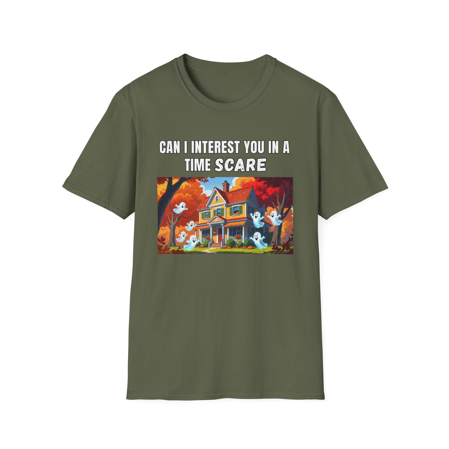 Ghosts Time Scare Funny Halloween T-Shirt