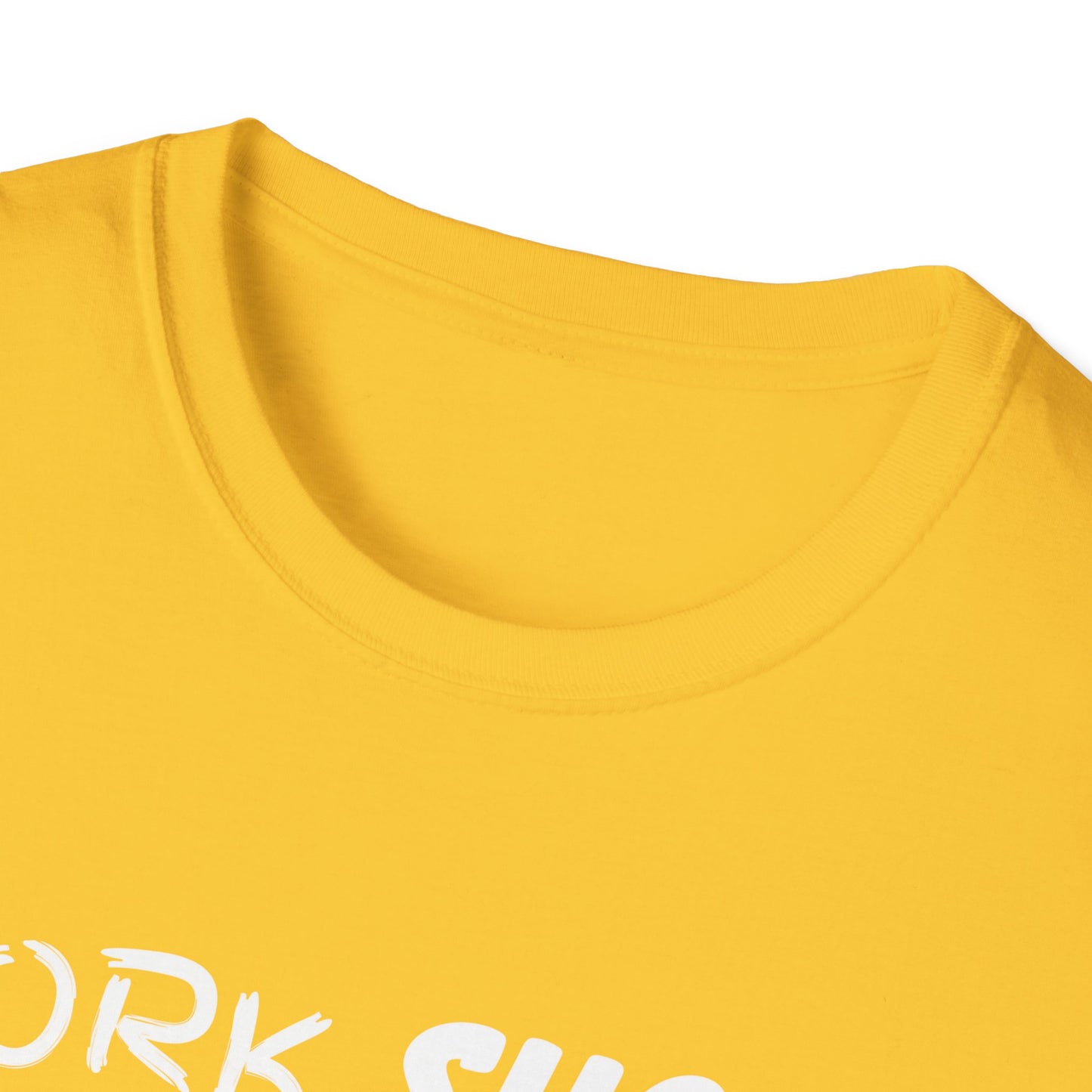 Work Sucks Coffee Helps Unisex Softstyle T-Shirt, Office Humor Tee, Funny Work Shirt, Sarcastic Coffee Lover Gift, Work from Home Outfit