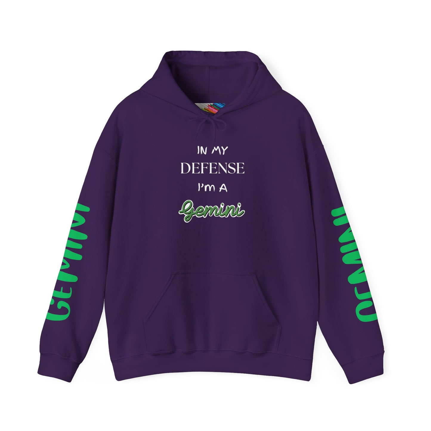 Gemini Double Trouble Fun Hoodie, Zodiac Gift, Astrology Pullover, Dual Personality Sweatshirt, Astrological Sign Apparel, Unique Apparel