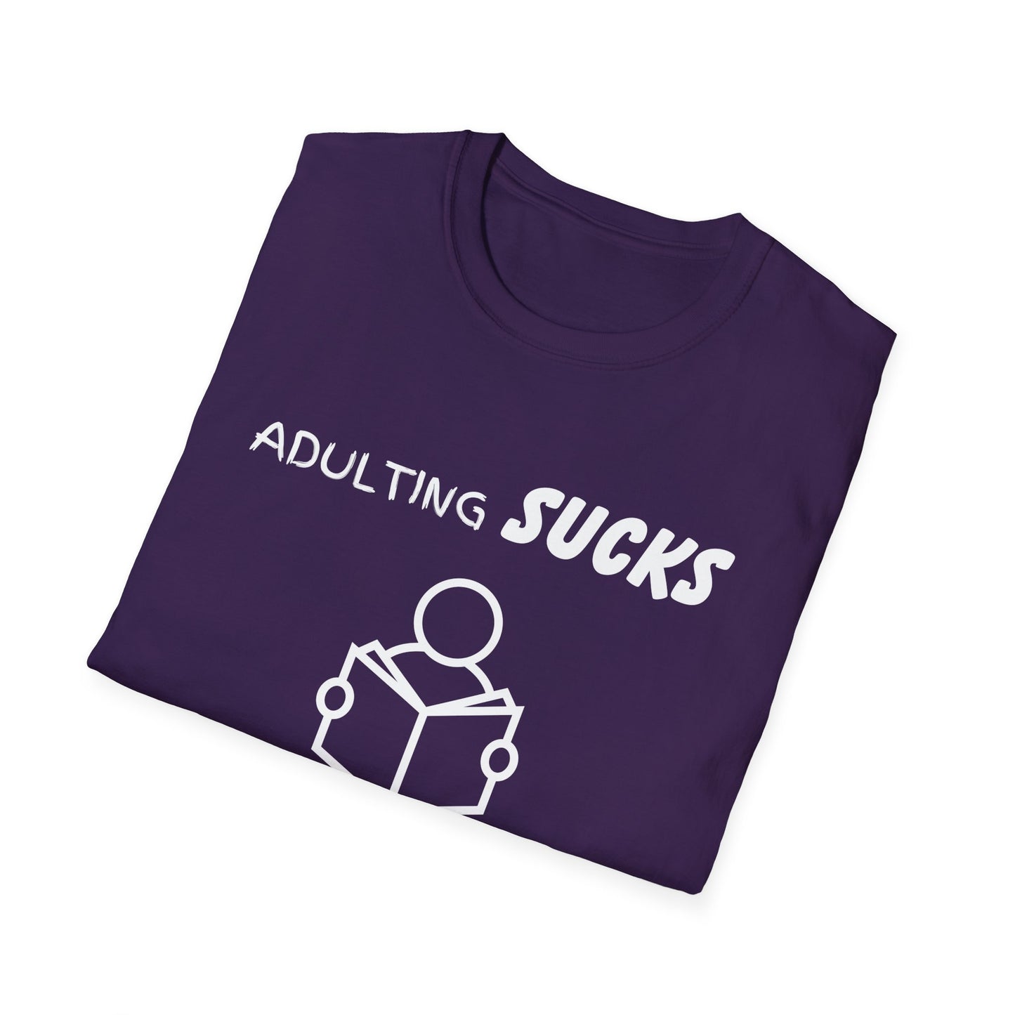 Adulting Sucks Reading Helps Shirt, Adult Humor T-Shirt, Sarcastic Gift, Hilarious Tee for Adults, Comedic Shirt for Stress Relief, Reading