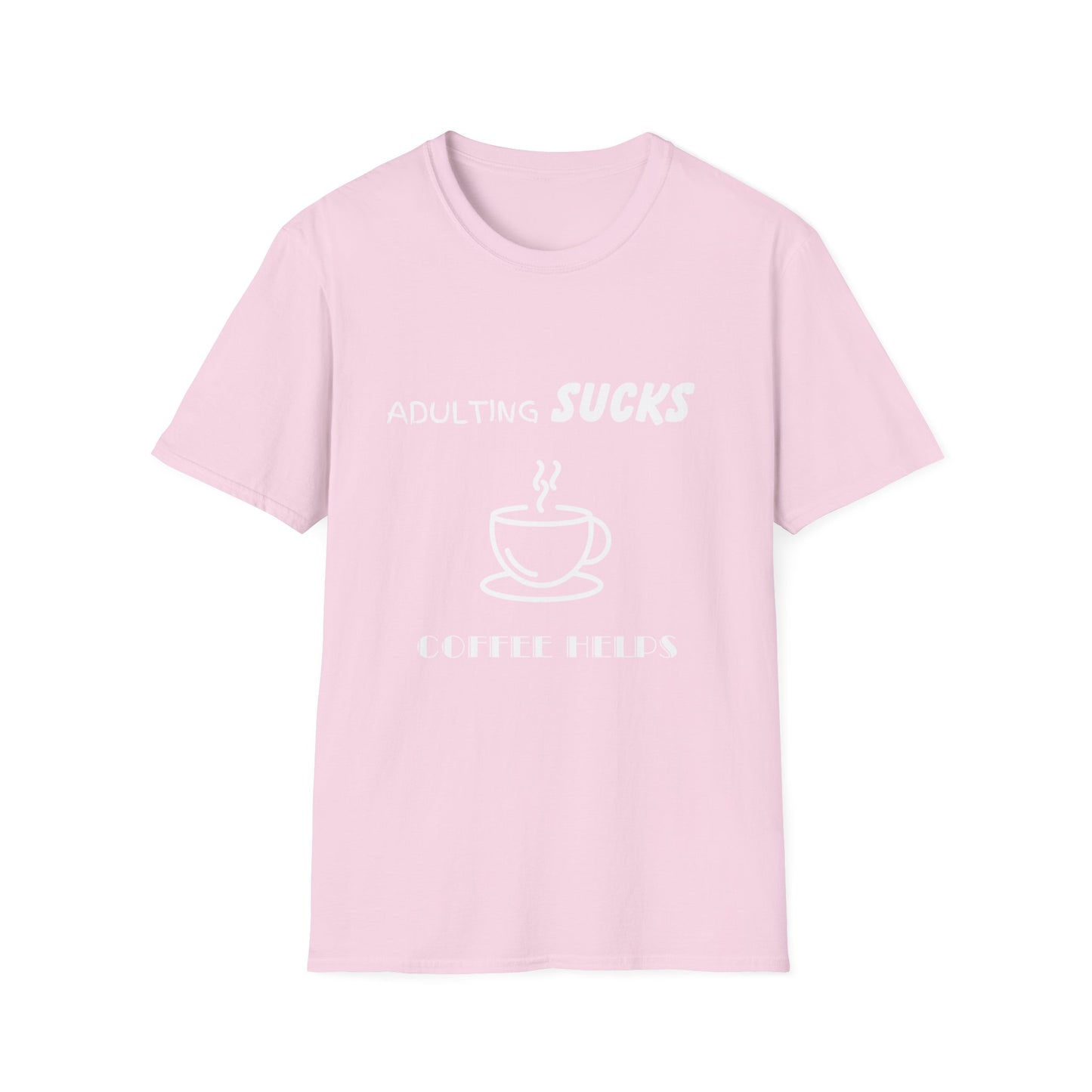 Adulting Sucks Coffee Helps Shirt, Funny Adult Humor T-Shirt, Sarcastic Gift, Hilarious Tee for Adults, Comedic Shirt for Stress Relief
