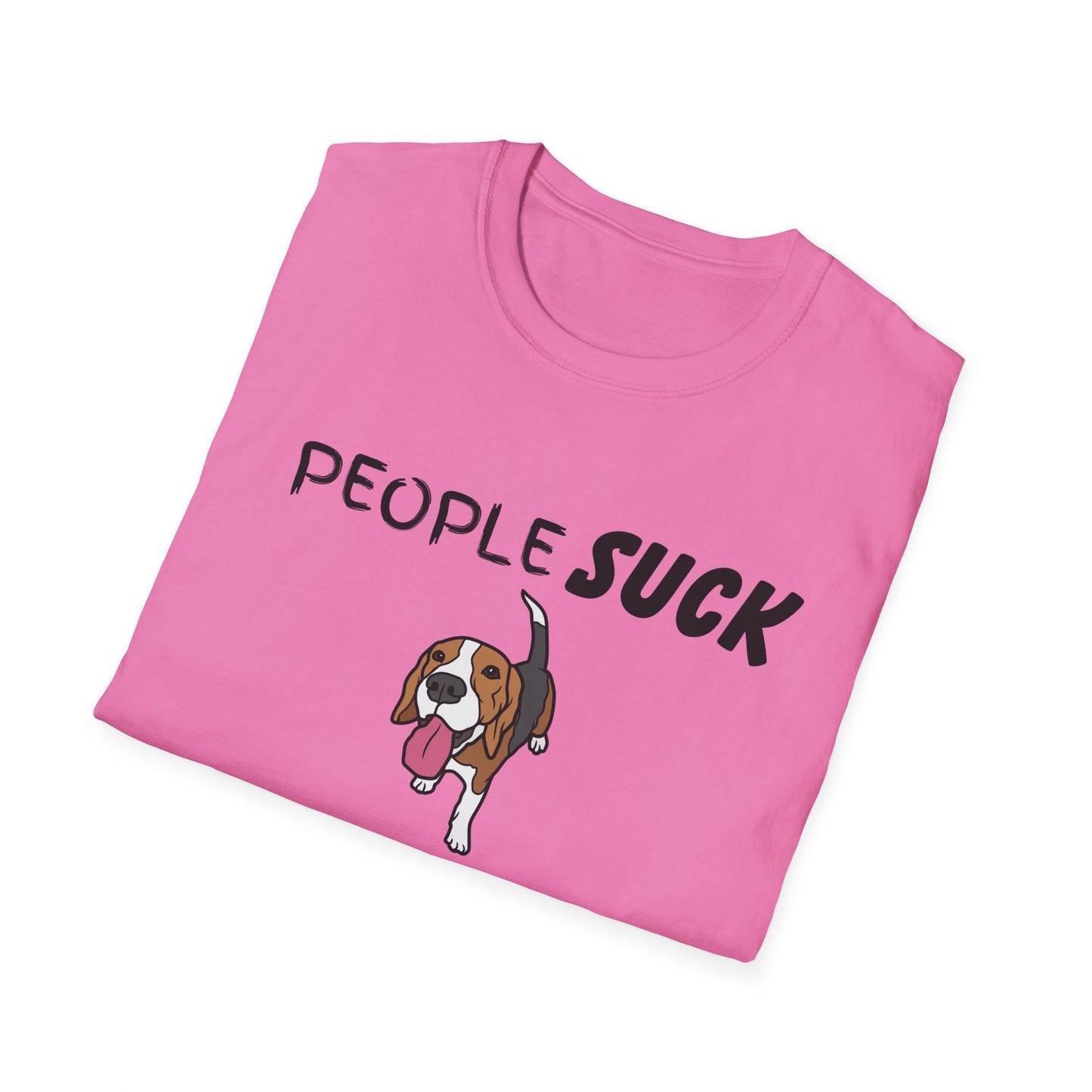 People Suck Beagles Help Unisex T-Shirt, Sarcastic Dog Lover Tee, Animal Humor, Dog Rescue Shirt, Pet Owner Gift, Beagle T-Shirt, Beagle Tee