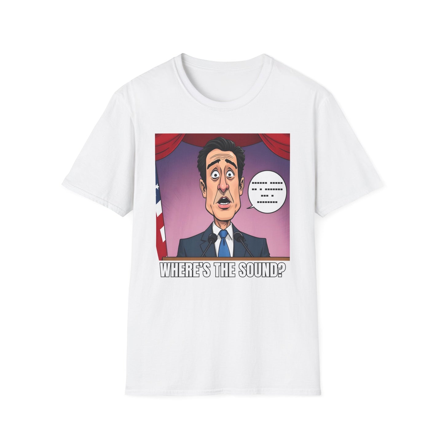 Political Shirt Newsom Started A Speech Without Sound T-Shirt