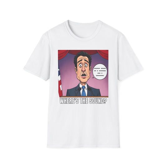 Political Shirt Newsom Started A Speech Without Sound T-Shirt