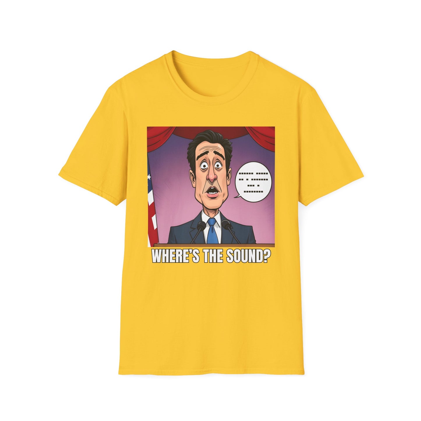 Political Shirt Newsom Started A Speech Without Sound T-Shirt