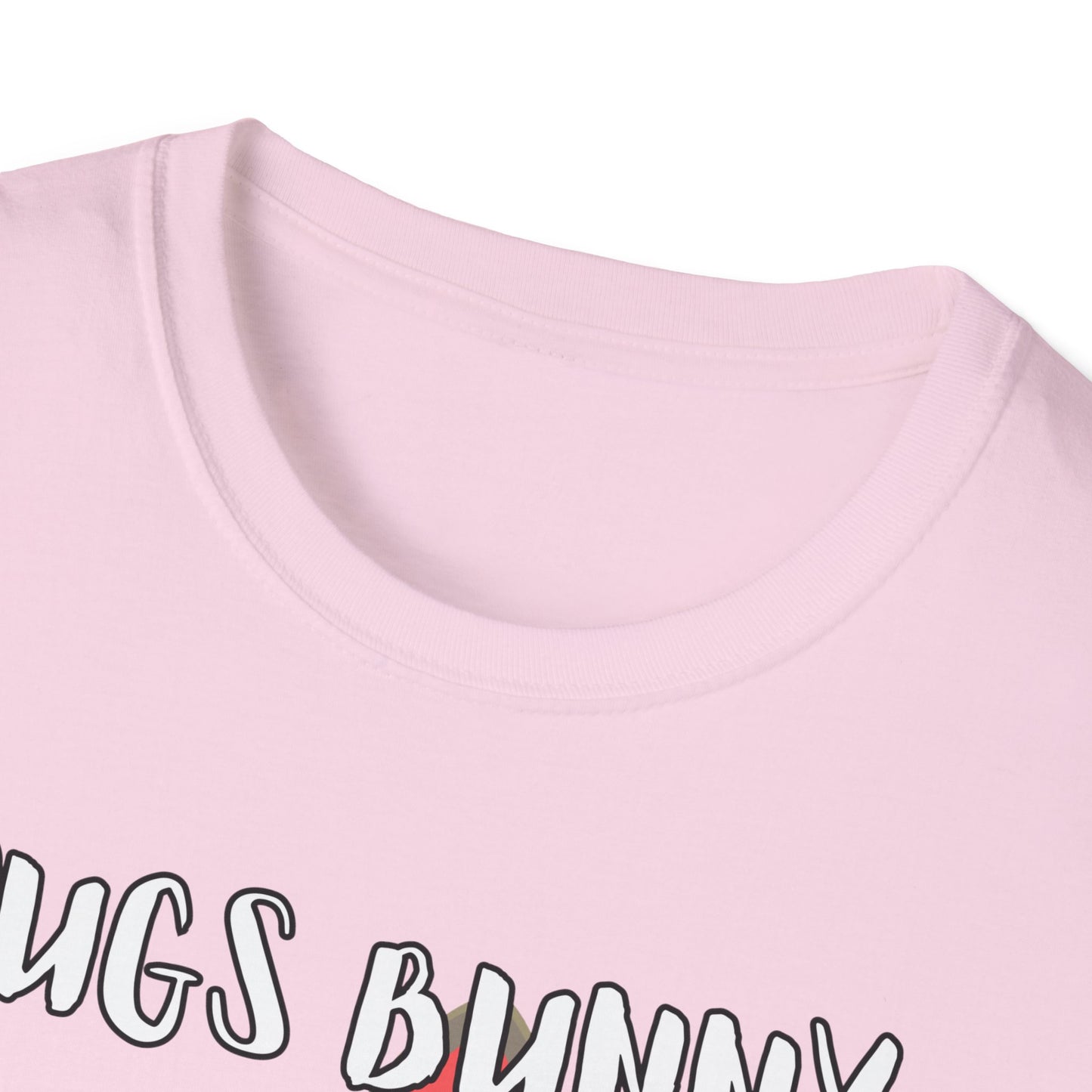 Pugs Bunny Unisex Tee, Funny Cartoon Dog Lover Shirt, Cute Pug Graphic Top, Animal Pet Gift, Softstyle T-Shirt, Looney Tunes Parody, Gift