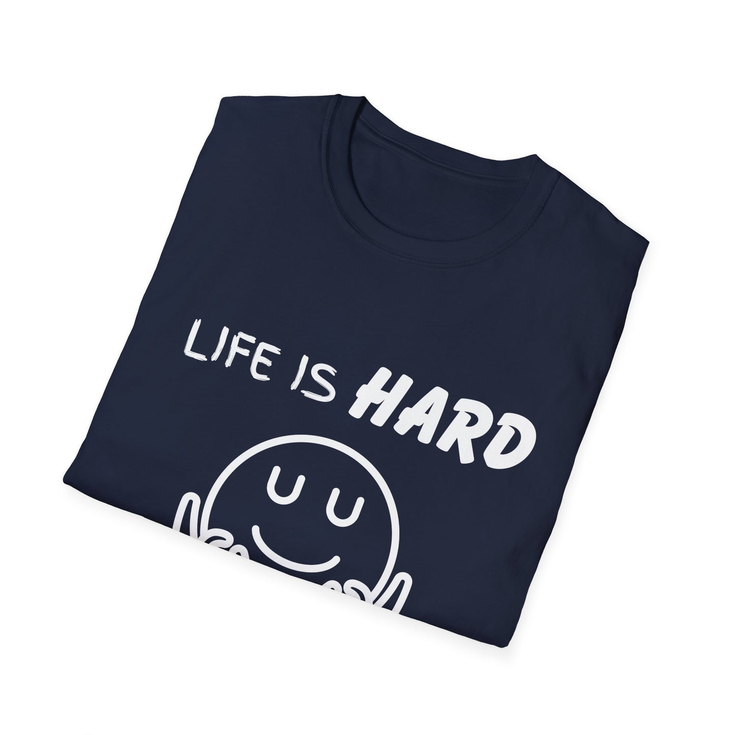 Life Is Hard Meditation Helps Unisex T-Shirt, Yoga Tee, Mindfulness Shirt, Stress Relief Top, Zen Clothing, Relaxation Apparel, Yogi Tee