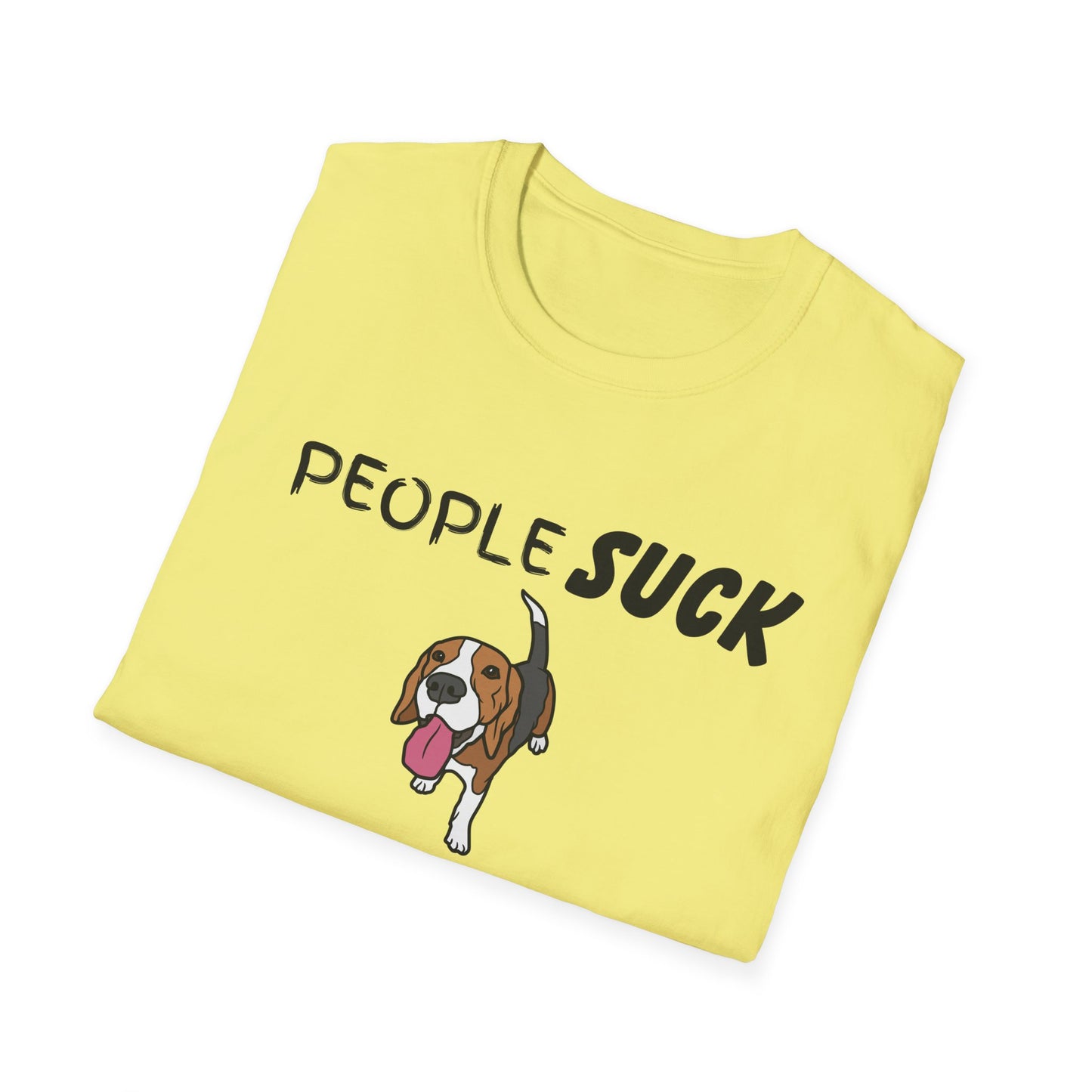 People Suck Beagles Help Unisex T-Shirt, Sarcastic Dog Lover Tee, Animal Humor, Dog Rescue Shirt, Pet Owner Gift, Beagle T-Shirt, Beagle Tee