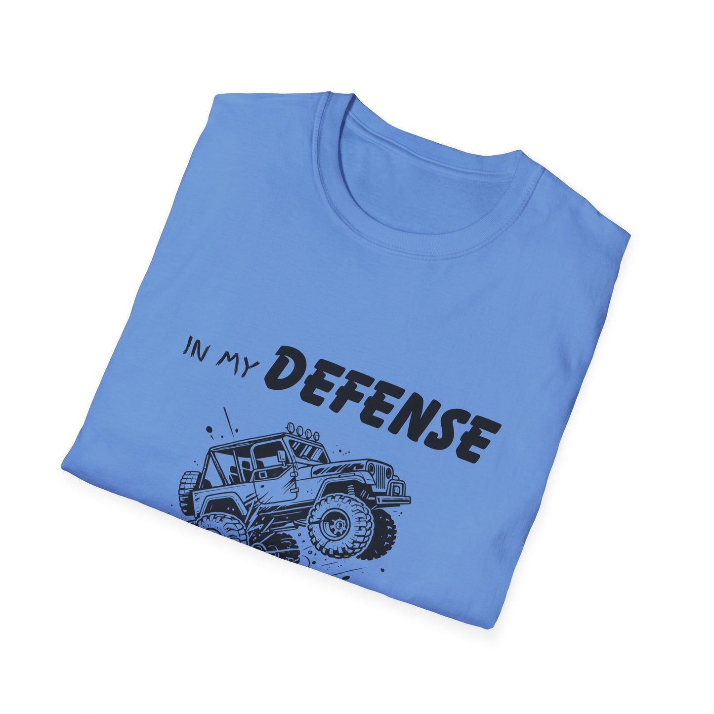 In My Defense I Was Left Supervised Style Unisex T-Shirt, Funny Graphic Tee, Vintage Inspired Top, Novelty T-Shirt, Humorous T-Shirt, Trucks