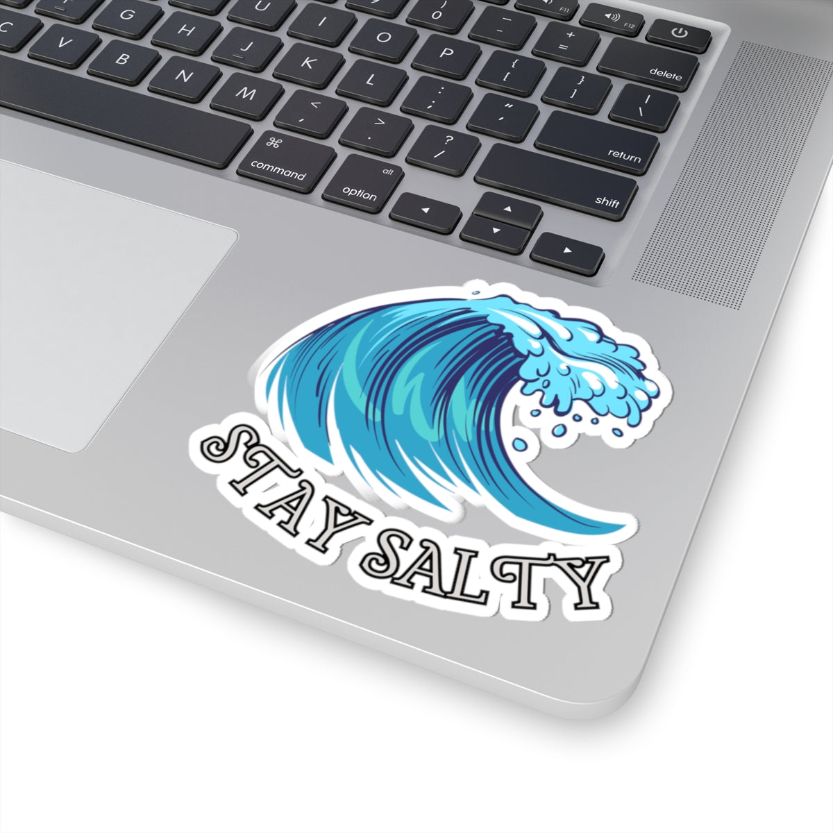Stay Salty Wave Beach Vibes Kiss-Cut Stickers