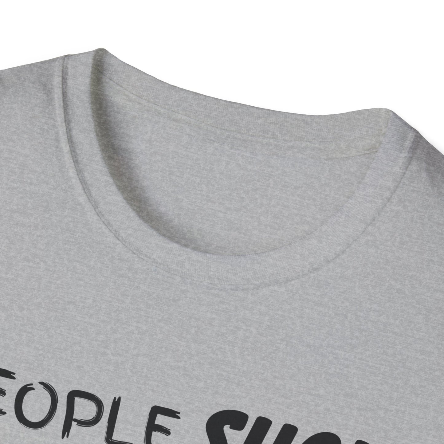 People Suck Bulldogs Help Unisex T-Shirt, Sarcastic Dog Lover Tee, Animal Humor, Dog Rescue Shirt, Pet Owner Gift, Bulldog T-Shirt, Dog Tee