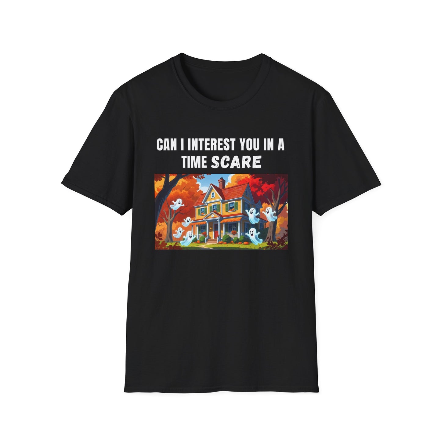 Ghosts Time Scare Funny Halloween T-Shirt