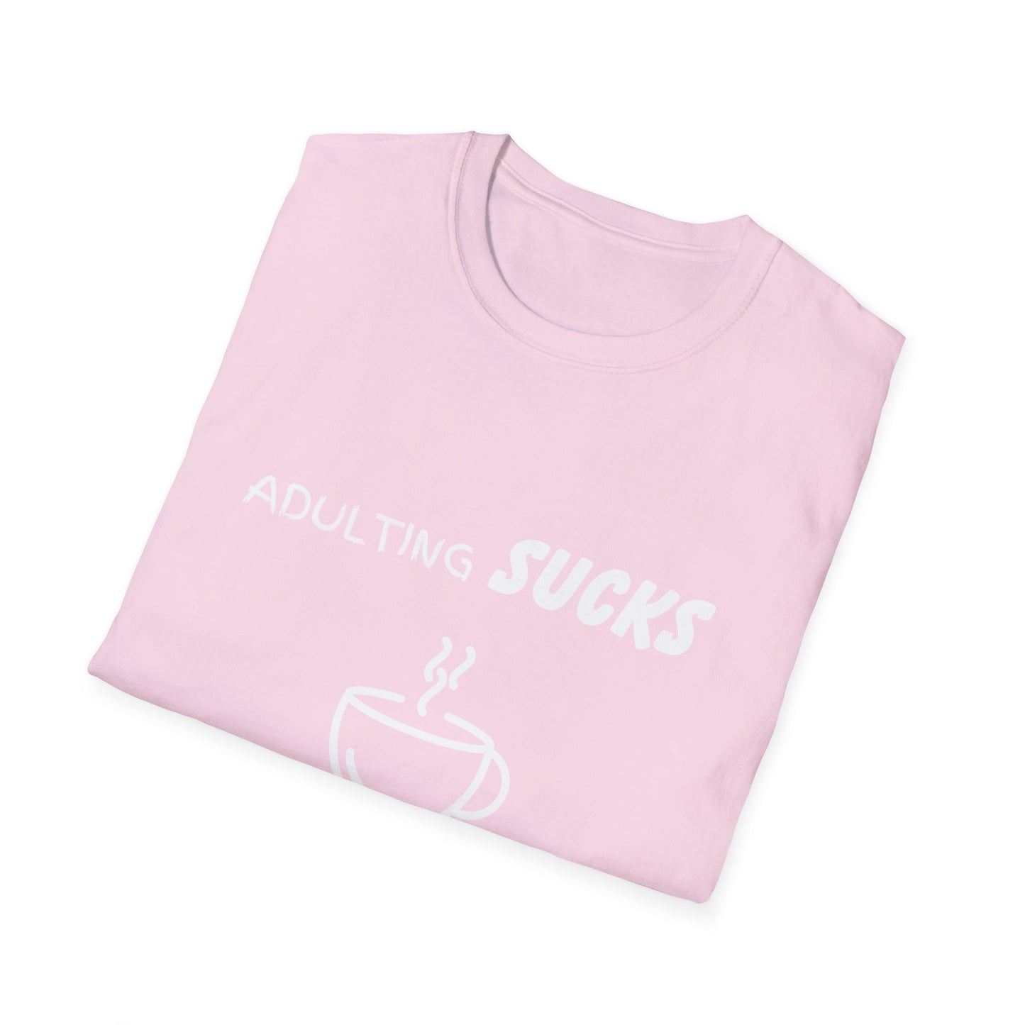 Adulting Sucks Coffee Helps Shirt, Funny Adult Humor T-Shirt, Sarcastic Gift, Hilarious Tee for Adults, Comedic Shirt for Stress Relief
