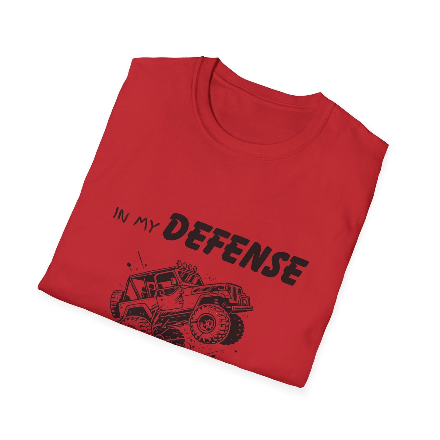 In My Defense I Was Left Supervised Style Unisex T-Shirt, Funny Graphic Tee, Vintage Inspired Top, Novelty T-Shirt, Humorous T-Shirt, Trucks