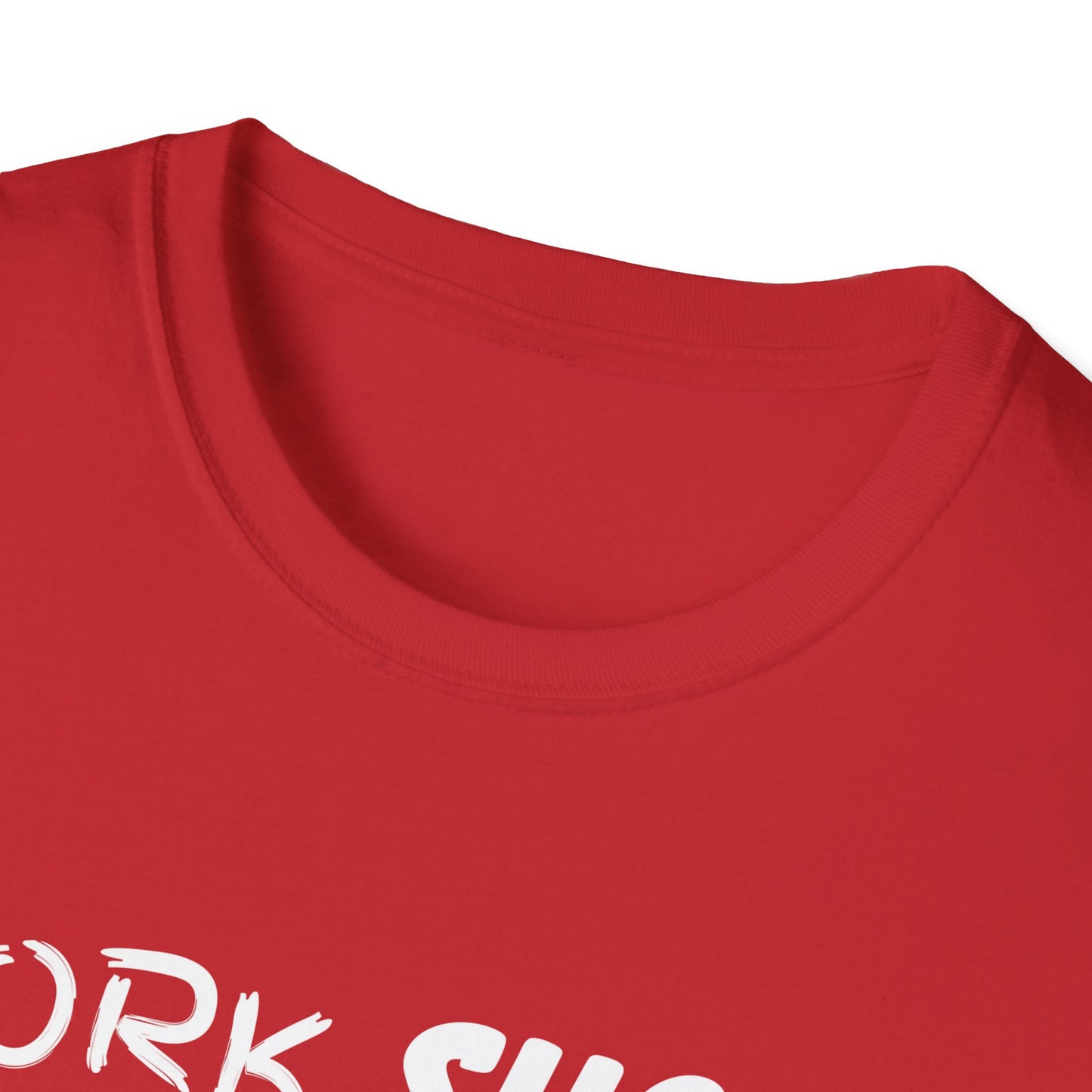 Work Sucks Coffee Helps Unisex Softstyle T-Shirt, Office Humor Tee, Funny Work Shirt, Sarcastic Coffee Lover Gift, Work from Home Outfit