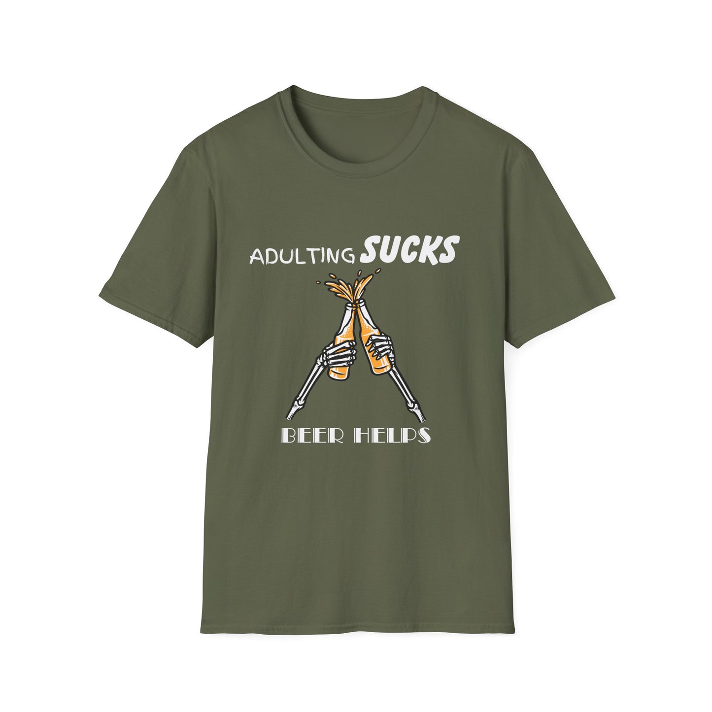 Adulting Sucks Beer Helps T-Shirt