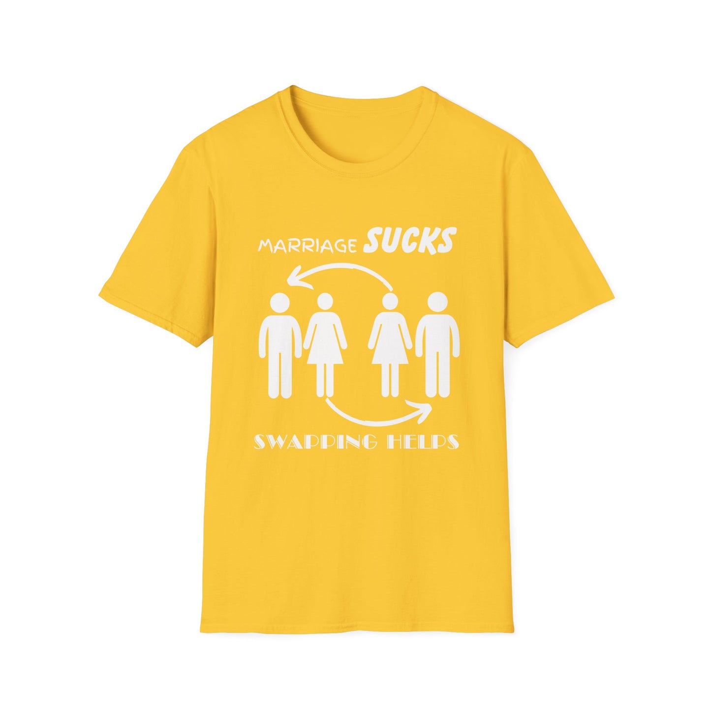 Marriage Sucks Swapping Helps Shirt, Adult Humor T-Shirt, Sarcastic Gift, Shirts for Adults, Swinging, Couple's Humor, Anniversary Gift