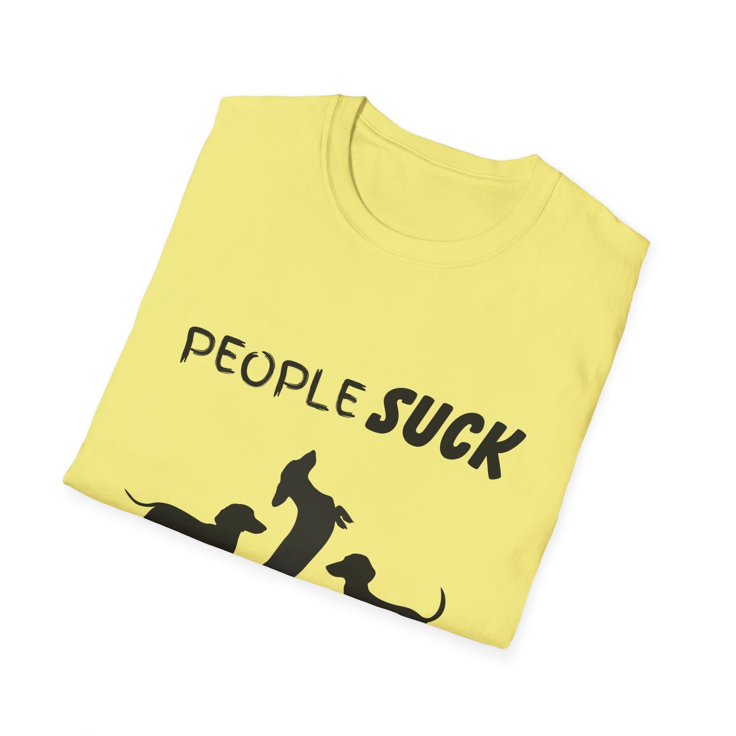 People Suck Wieners Help Unisex T-Shirt, Sarcastic Dog Lover Tee, Humorous Animal Graphic Top, Dog Rescue Shirt, Pet Owner Gift, Dachshund