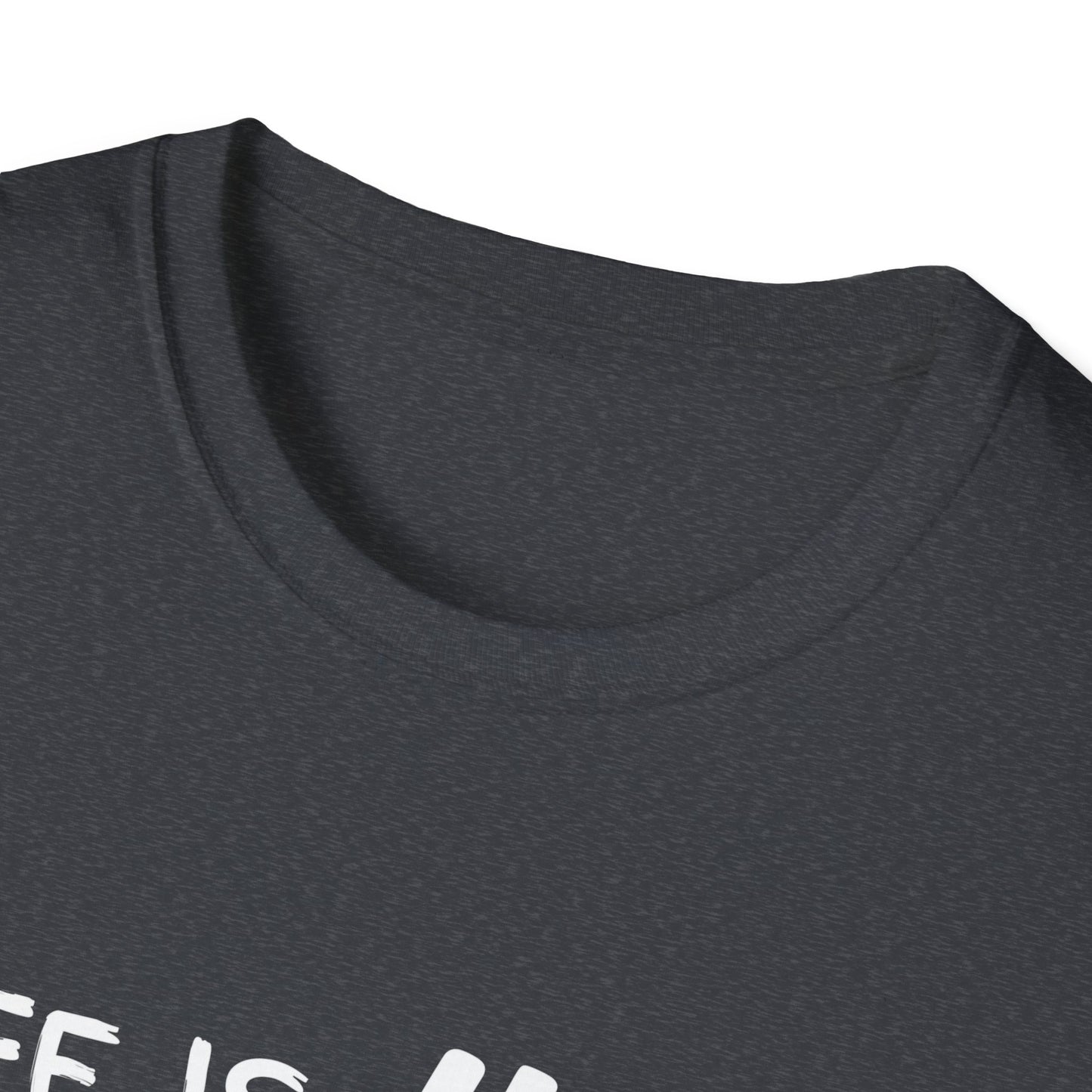 Life Is Hard Meditation Helps Unisex T-Shirt, Yoga Tee, Mindfulness Shirt, Stress Relief Top, Zen Clothing, Relaxation Apparel, Yogi Tee
