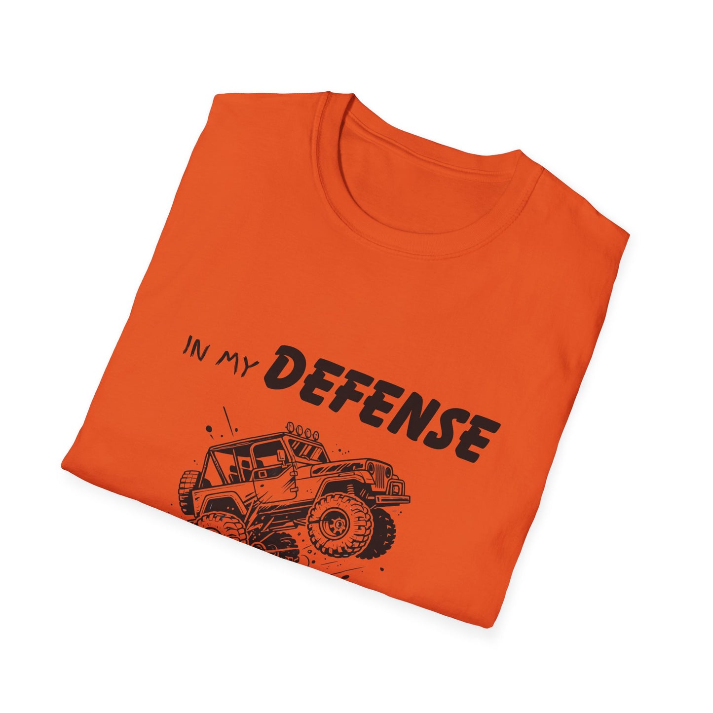In My Defense I Was Left Supervised Style Unisex T-Shirt, Funny Graphic Tee, Vintage Inspired Top, Novelty T-Shirt, Humorous T-Shirt, Trucks