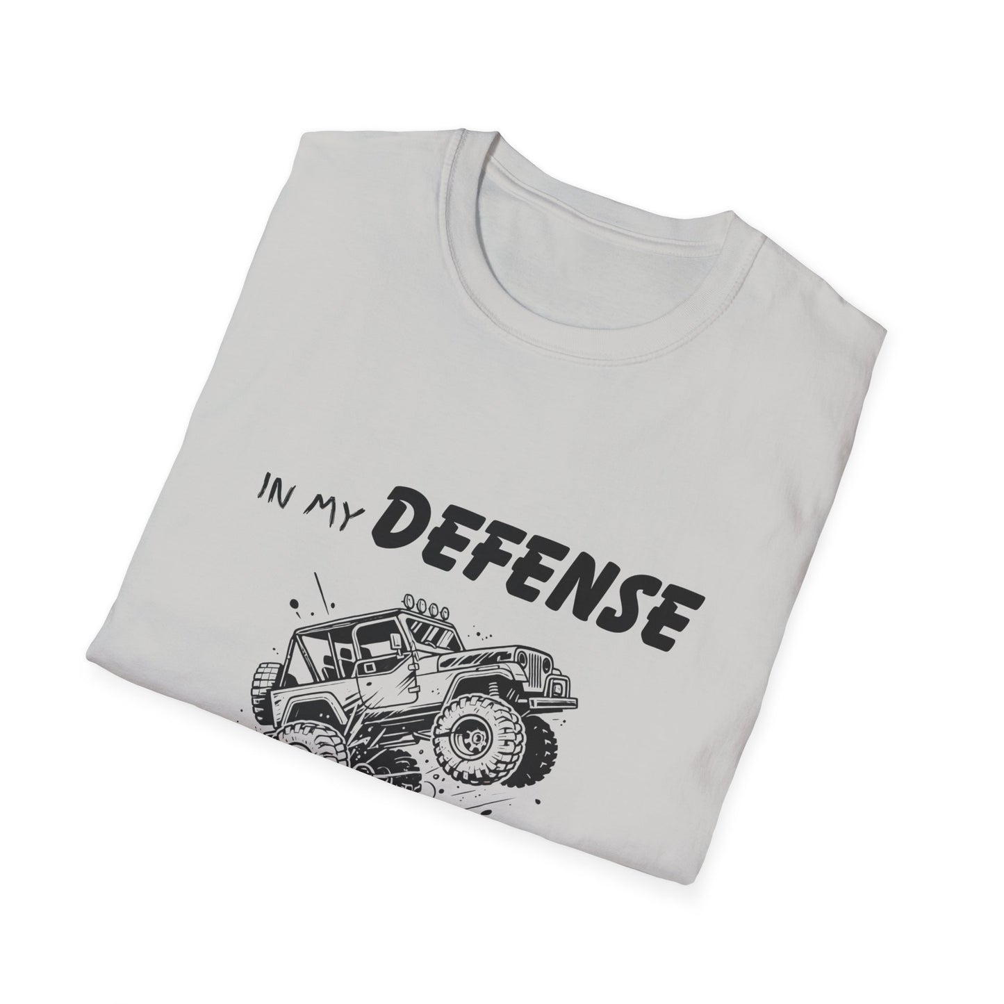 In My Defense I Was Left Supervised Style Unisex T-Shirt, Funny Graphic Tee, Vintage Inspired Top, Novelty T-Shirt, Humorous T-Shirt, Trucks